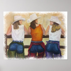 Love those Cowgirls Poster