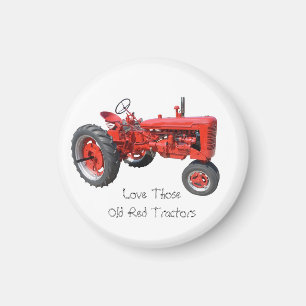 Love Those Old Red Tractors Magnet