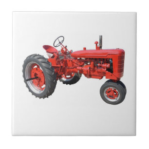 Love those Old Red Tractors Tile
