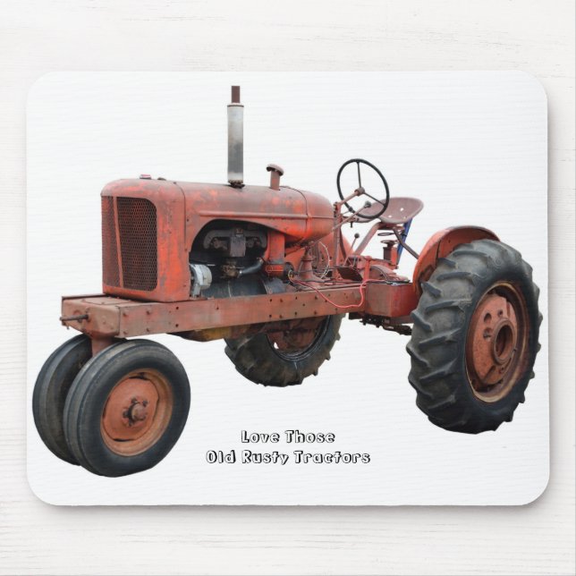 Love Those Old Rusty Tractors Mouse Mat (Front)