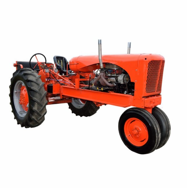 Love those old tractors standing photo sculpture (Front)