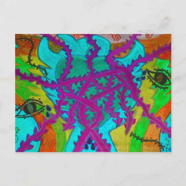 Love Through Thorns Postcard (Front)