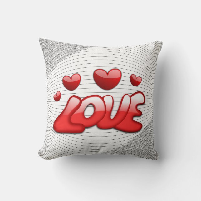  Love  Throw Pillow (Front)