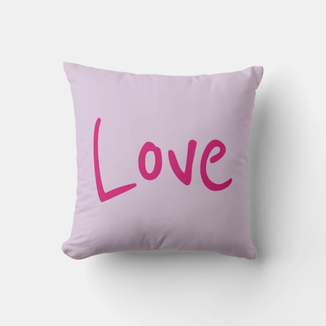 Love throw pillow (Front)