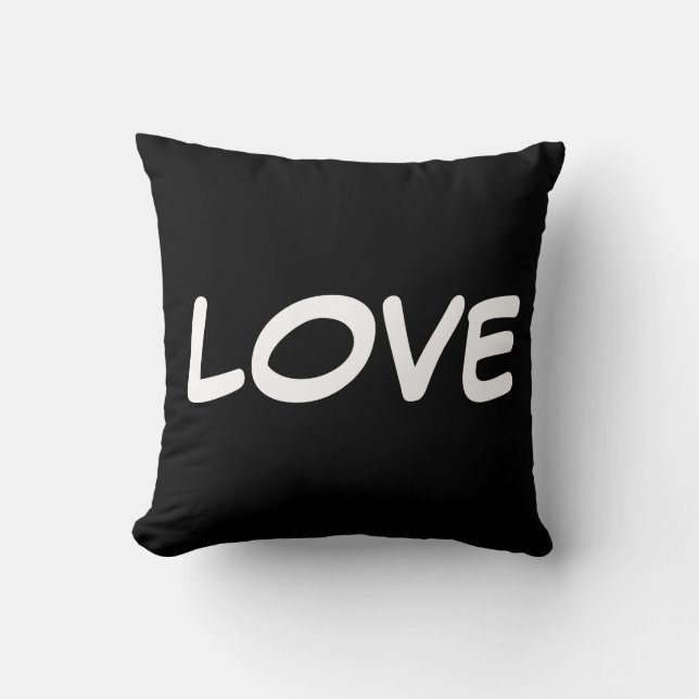 LOVE throw pillow, 16x16 Cushion (Front)