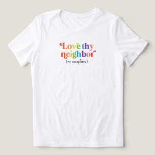 Love Thy Neighbour Shirt, Pride Month LGBT Ally Te Tri-Blend Shirt