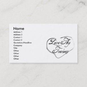 Love Thy Trainer Business Card