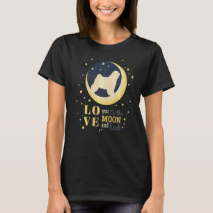 Love Tibetan Terrier Dog To The Moon T-Shirt