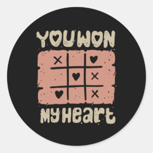 LOVE TIK TOK CLASSIC ROUND STICKER