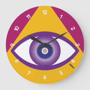 LOVE TIME IS ALL-SEEING BY MASANSER LARGE CLOCK