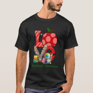 Love Tk First Day Of Transitional Kindergarten Gir T-Shirt
