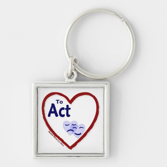 Love to Act Key Ring (Front)