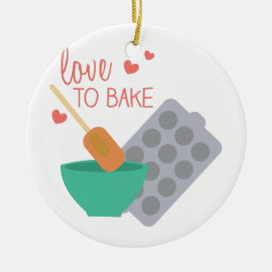 Love To Bake Ceramic Tree Decoration