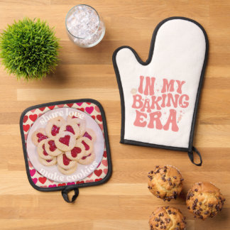 Love to Bake Oven Mitt & Pot Holder Set