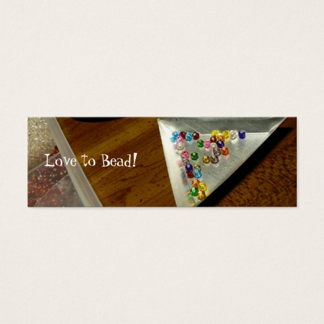Love to Bead! Bookmark (Front)