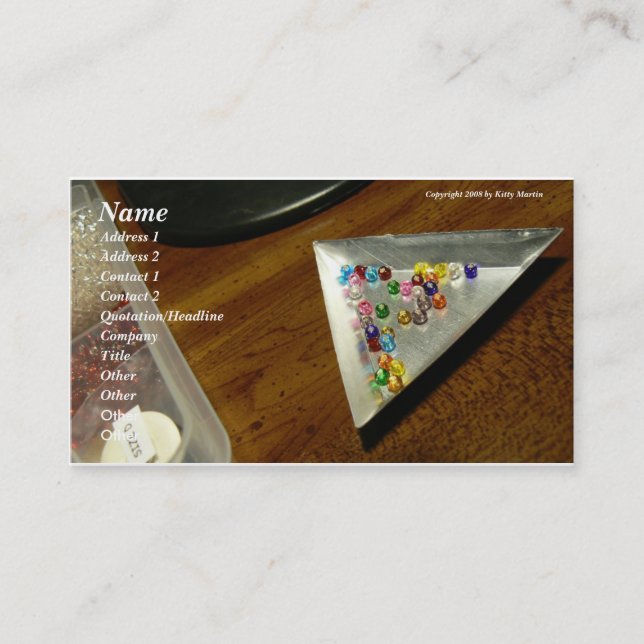 Love to Bead! Business Card (Front)