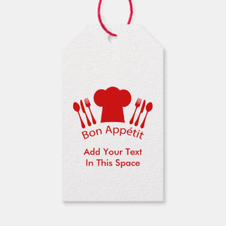 Love to Cook Chef Hat Bon Appetit Gift Tags