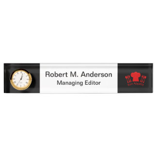 Love to Cook Chef Hat Bon Appetit Nameplate