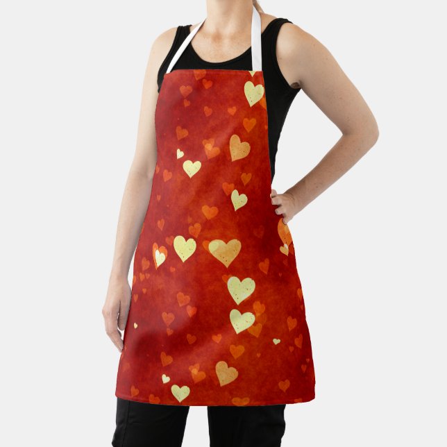 Love to Cook - Heart Design Apron (Insitu)