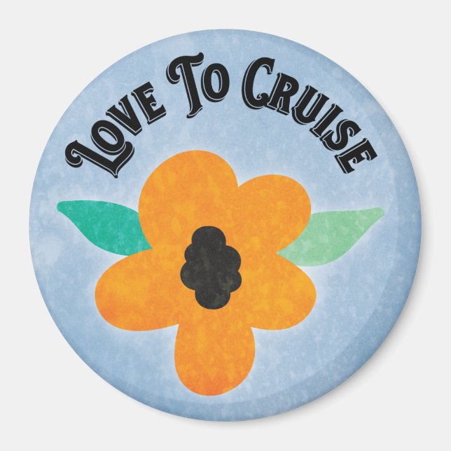 Love To Cruise Cabin Ship Door Finder Magnet (Front)