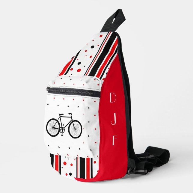 “Love to Cycle” Print Cut Sew Bag (Right Corner)