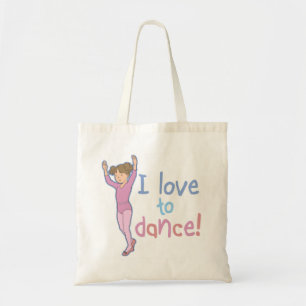 Love To Dance Ballerina Tote Bag