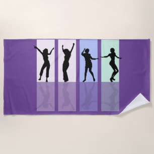 "LOVE TO DANCE" beach towel. Beach Towel