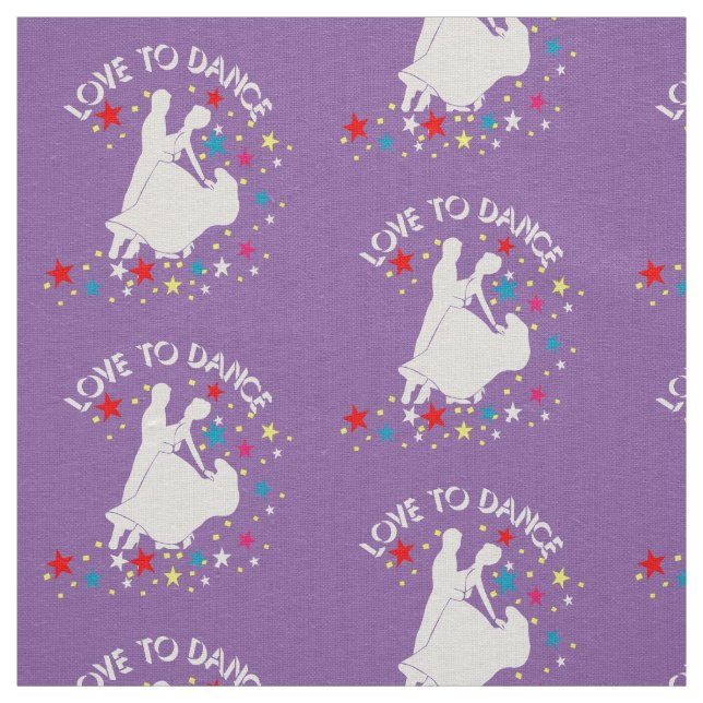 Love to dance fabric (Swatch)