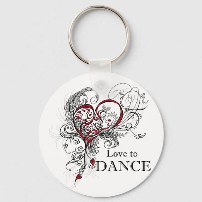 Love to Dance Key Chain (Front)