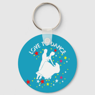 Love to dance key ring