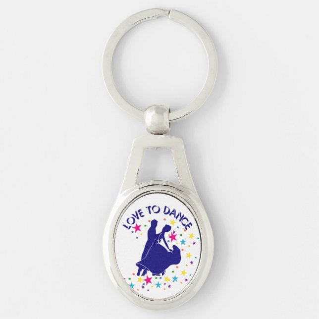 Love to dance key ring (Front)