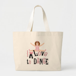 Love to Dance Large Tote Bag