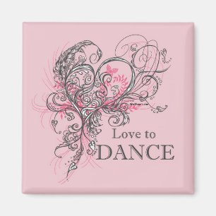 Love to Dance Magnet (customisable)