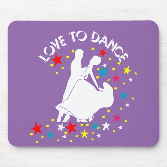 Love to dance mouse mat (Front)