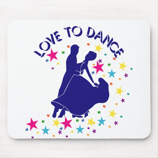 Love to dance mouse mat (Front)