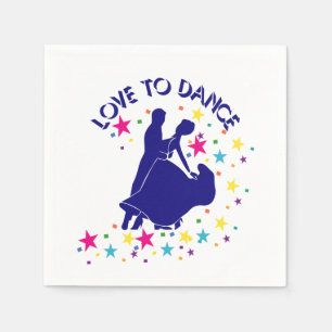 Love to dance napkin