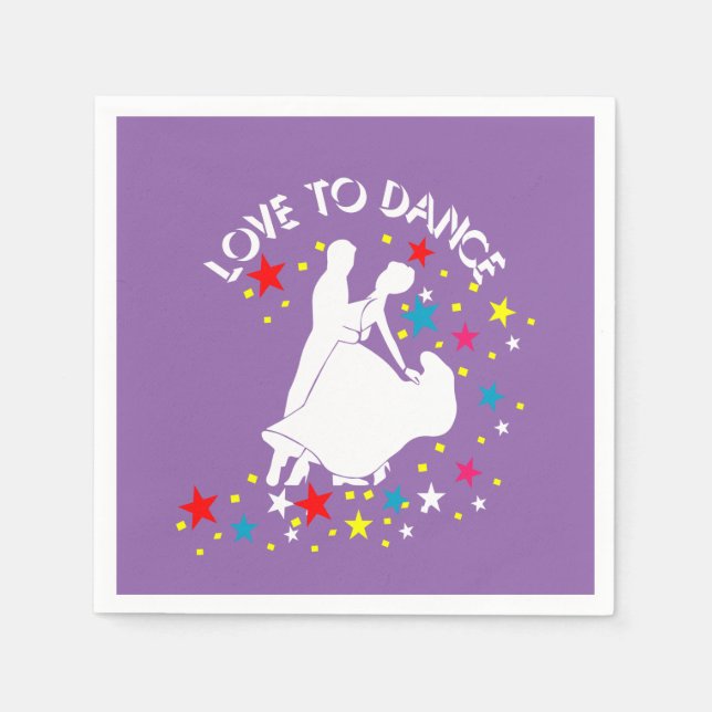 Love to dance napkin (Front)