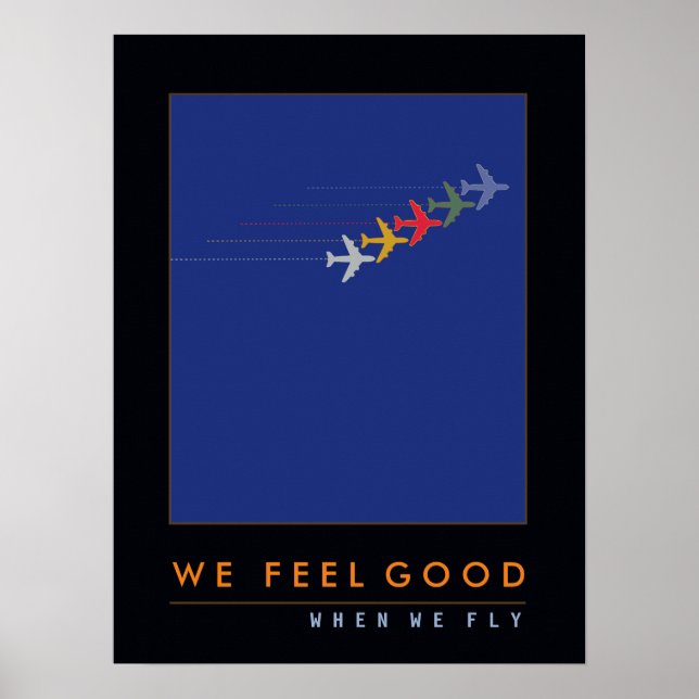 love to fly, air planes poster (Front)