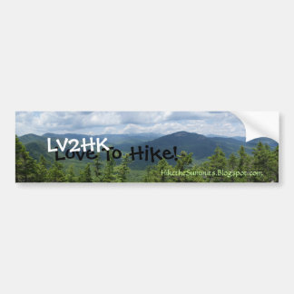 Love To Hike Bumper Sticker
