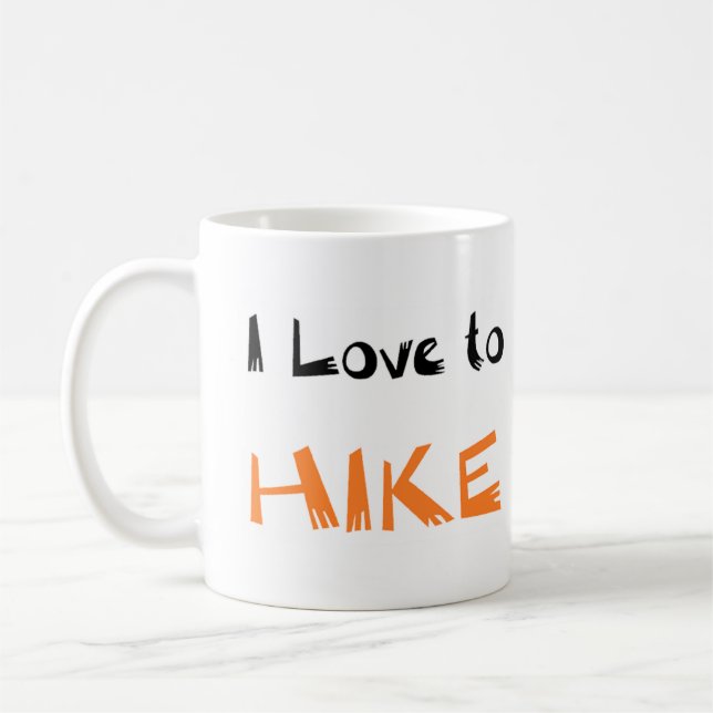 love to hike coffee mug (Left)