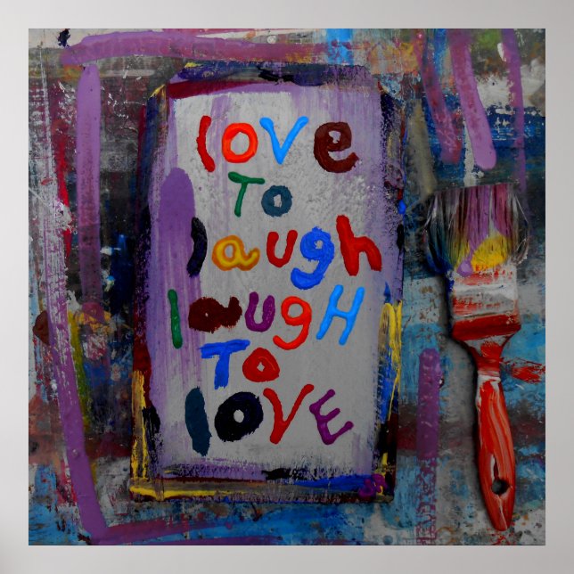 love to laugh to love poster (Front)