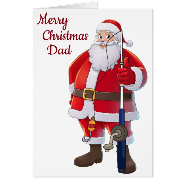 **LOVE TO MY FAVORITE DAD FISHERMAN** AT CHRISTMAS (Front)