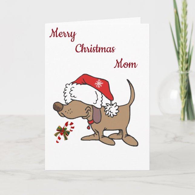 **LOVE TO MY FAVORITE MOM** AT CHRISTMAS HOLIDAY CARD (Front)