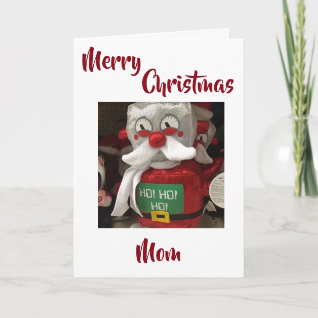 **LOVE TO MY FAVORITE  MOM** AT CHRISTMAS HOLIDAY CARD (Front)