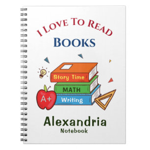 Love To Read Books Reader Reading Personalise