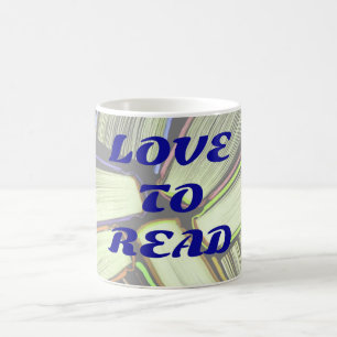 LOVE TO READ coffee mug