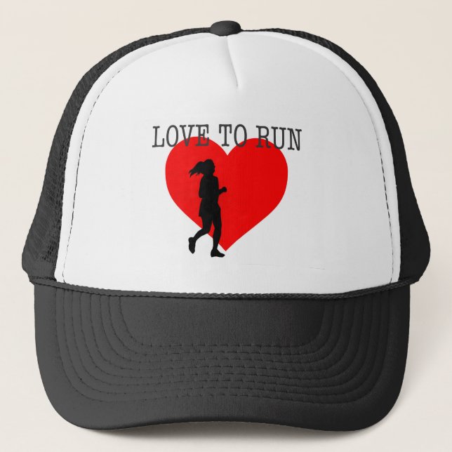 Love To Run Mum On a Run Trucker Hat (Front)