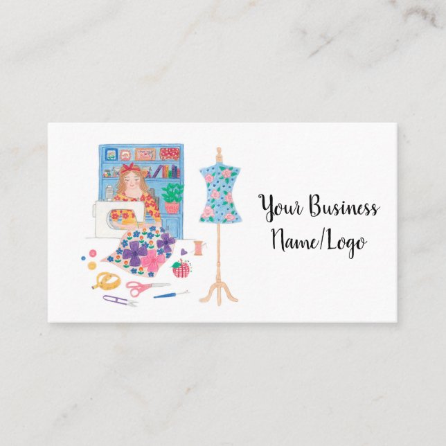 'Love to Sew' Business Card (Front)