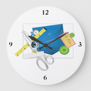 Love To Sew & Sew It Goes Large Clock