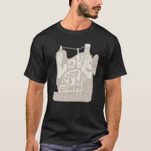 Love To Sew Vintage Sewing Machine Sewer Seamstres T-Shirt